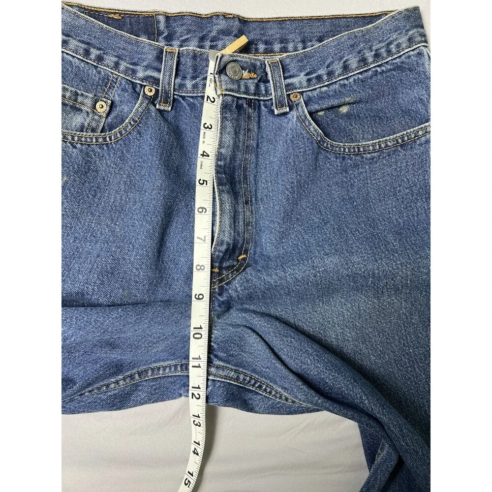 Vintage 2001 Levi’s 550 Denim Blue Jean USA Made 550-4886 Men’s 33x34